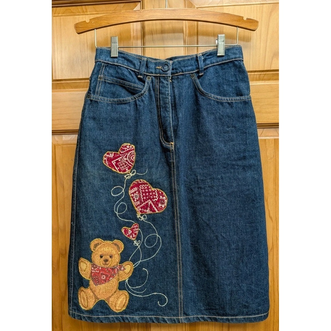 Life Jeans Women's 30 Original American Fabric Blue Jean Skirt Classic Wear